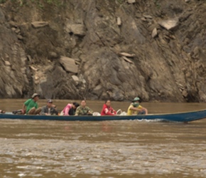 Local boat travel on the Mekong