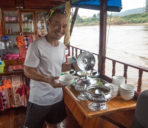 Rit and our lunch on the Mekong Cruise