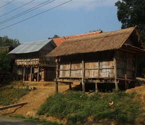 Stilted house, though many are being replaced 