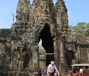 John Westhead in Angkor Wat complex