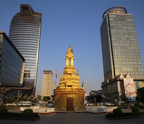 Golden Buddha Monument in Phnom Pehn