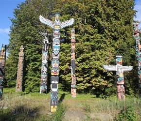 Totem Poles in Vancouver