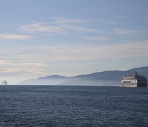 Cruise liners waiting at Vancouver