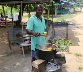 Sweet Corn seller, a common site along the roadside with their fires and barrels