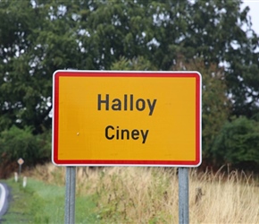 Halloy sign, nearly there