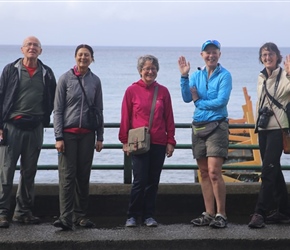 Group at Puerto Varas overlooking the lake