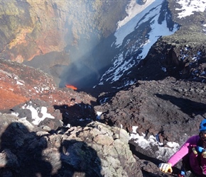 Sima and Lava at the summit