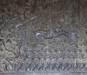 Wall freeze at Angkor Wat
