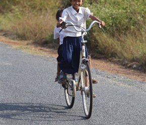 School girl near Kampong Chhnang