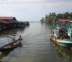 Harbour on Road to Sihanoukville, Cambodia