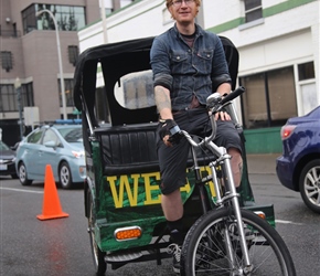 Portland is very cycle friendly, full of cycle paths and the fact a courier can make a living shows that