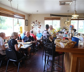 Banks Cafe, not far before the cycleway