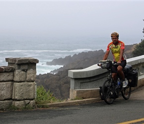 We met Dan Dispain at Rocky point who was cycling the coast