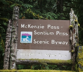 McKenzie Scenic Path Byway Sign