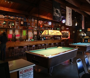 Bar inside the Dufur Saloon