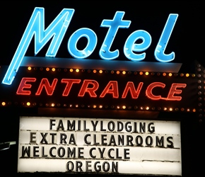 Very kind of the Oregon Motor Inn to greet us this way