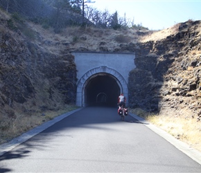 Ian enter Mosier Tunnel