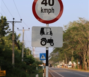 Beware of speeding tsk tuts and tractors