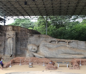 Recling Buddha at Polonnaruwa