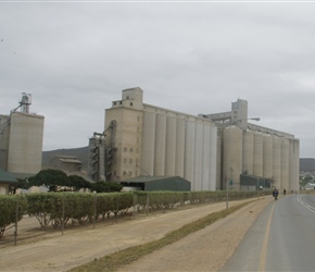 Huge grain silo at Bredesdorp