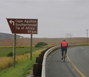 Steve heads for Cape Agulhas, the southern most tip of Africa