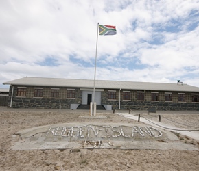 Outside maximum security at Robben Island