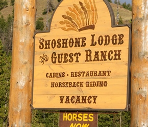Our place for the night at the wonderfully welcoming Shoshone Lodge