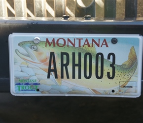 Montana number plate. America has all sorts of designs