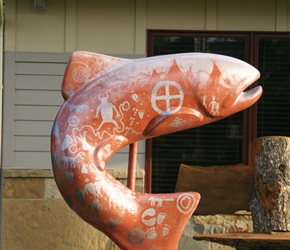Fish statue in Ennis