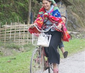 1.8 7 Colourful lady on bike