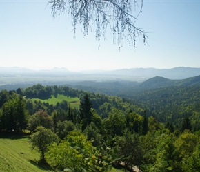 View towards Kranj from Psevo