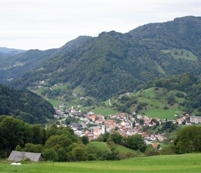 Cerkno, our destination from the route