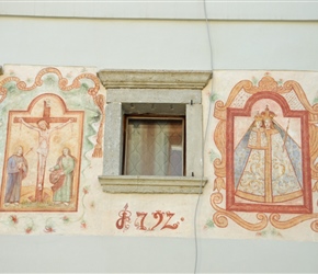 Wall murals at Rudno