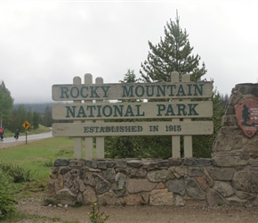 Entering Rocky Mountain National Park