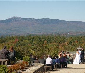 Wedding at Cathedral of the pines