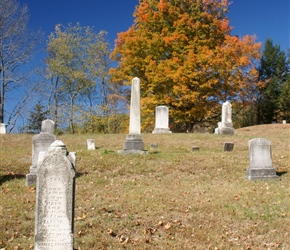 Graveyard. Early residents of New England