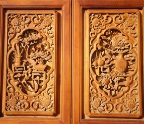 Decorated doors on the final temple