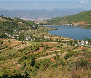 Lake view towards Jianchuan