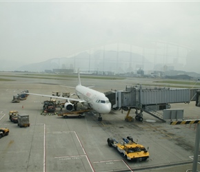 Arrival at Kunming courtesy of Dragon Air