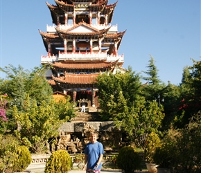 Neil in front of pagoda