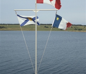 Nova Scotia, Canadian and Arcadienne Flags