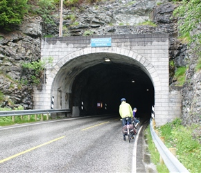 Kjeshamer tunnel. Most tunnels you can get round, either by an old road or specially built, some though you have no choice