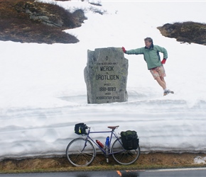 Neil at the marker post