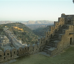 Kumbhalgarh is a Mewar fortress on the westerly range of Aravalli Hills, in the Rajsamand district near Udaipur of Rajasthan state in western India. Built during the course of the 15th century by Rana Kumbha
