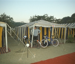 Our tent at Pushkar, so we weren't exactly slumming it