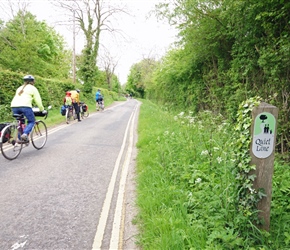 Along a Green Road. These appear in the west Country and are supposed to be low traffic and usually are