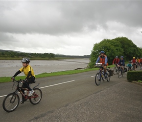 Christopher on his first solo ride heads towards Kirkcudbright