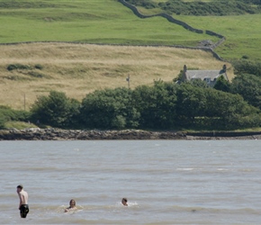 Scotland, Atlantic Ocean, teenage boys together, will they go swimming? Dan, Jonathan and Ieuan test the water