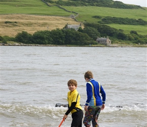 Christopher and James at Brighouse Bay