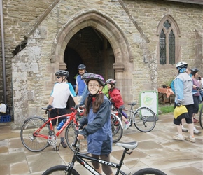 Lucy at Yarpole, on a solo bike this year